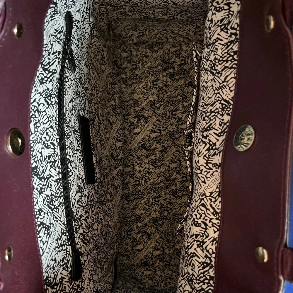 Plum leather rebecca minkoff shoulder tote - Picture 4 of 5